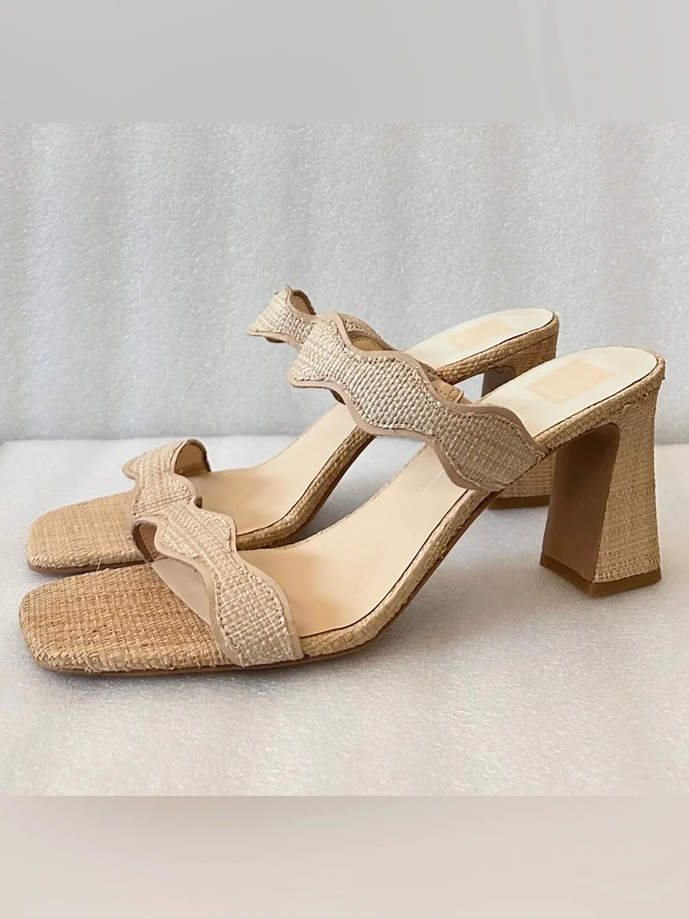Dolce Vita Heeled Mule Sandals Light Natural size 13